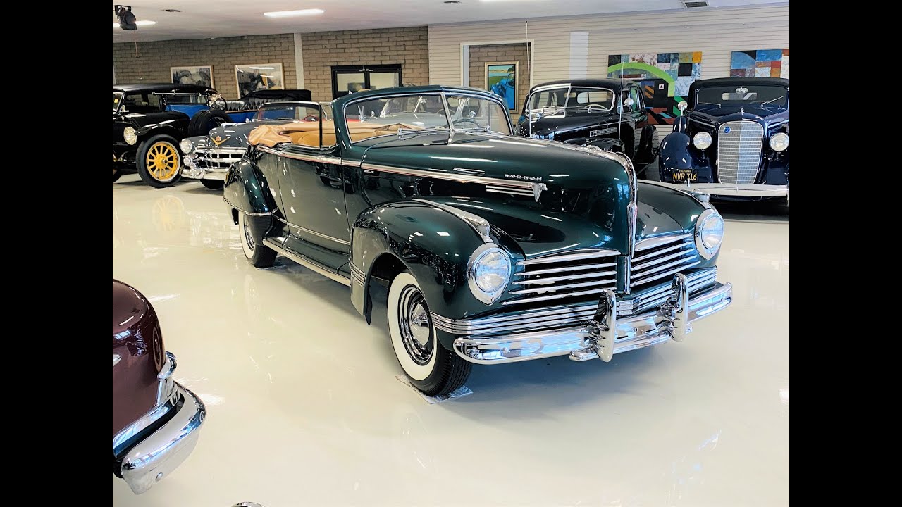 1942 Hudson Super Six Deluxe Convertible Coupe. Concours Restoration, One of 3 Known Extant!