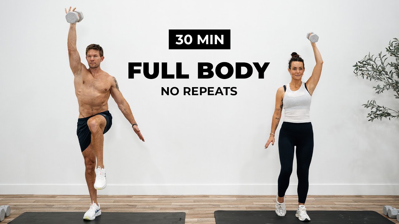 30 Minute Full Body Dumbbell METCON for Strength & Fat Burn