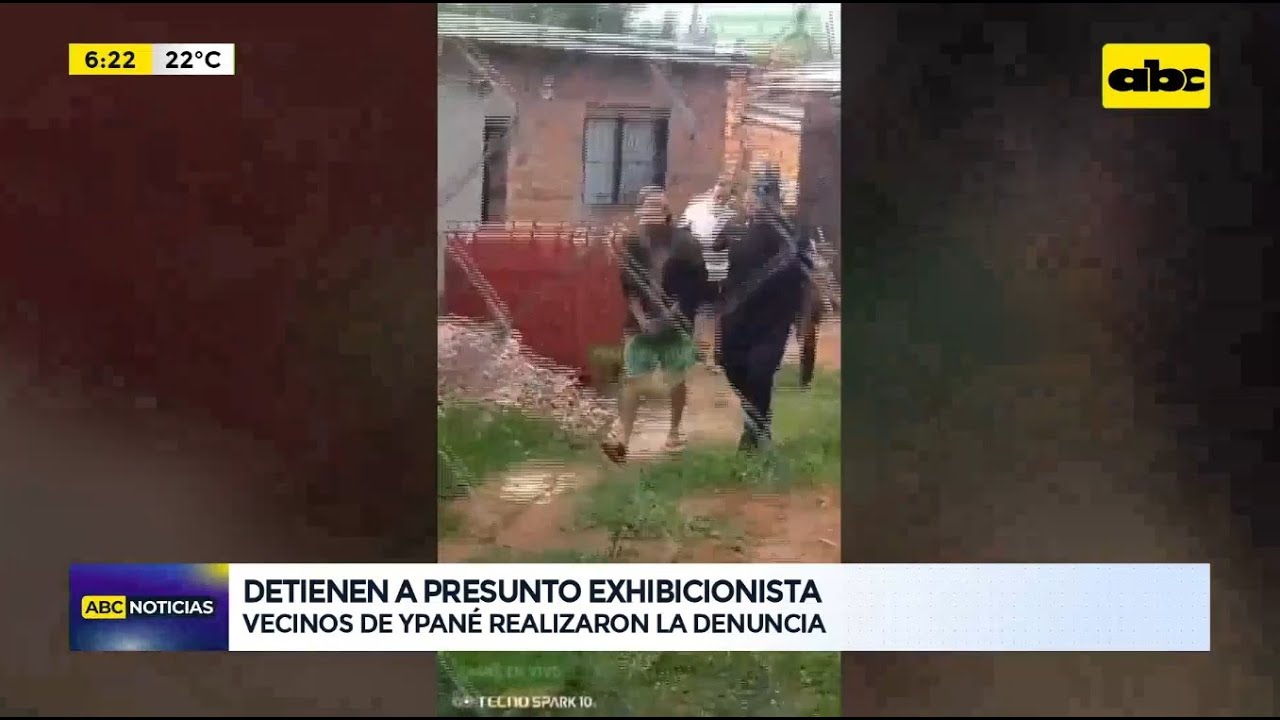 Ypané: detienen a presunto exhibisionista tras denuncia de vecinos