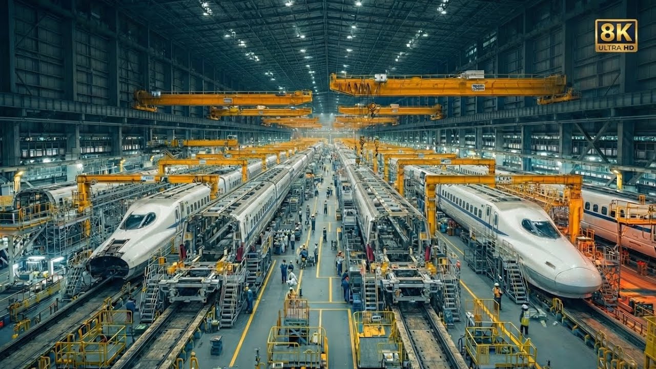 How the Japanese Bullet Train is Made ! Inside Japan's Bullet Train Mega Factory.