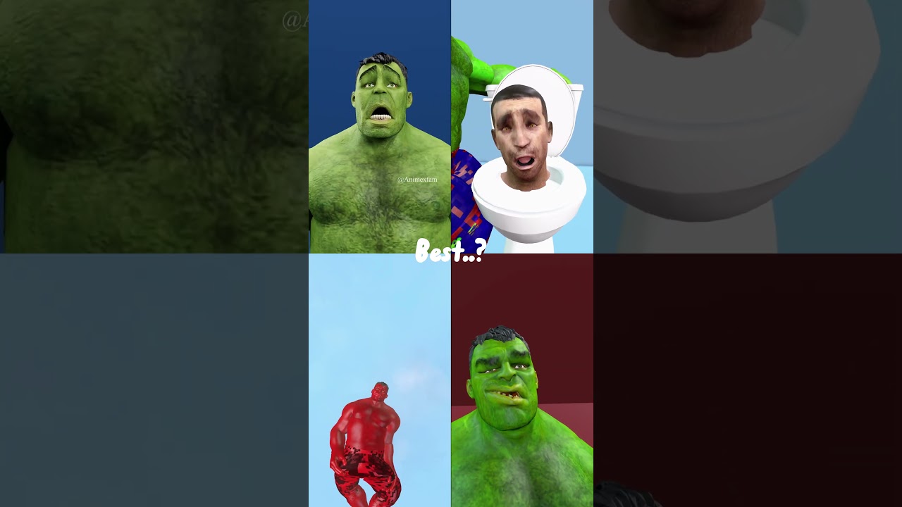 he best episodes of the Green and Red Hulk battles !!(animation meme )😂😂 #funnyshorts #cartoon