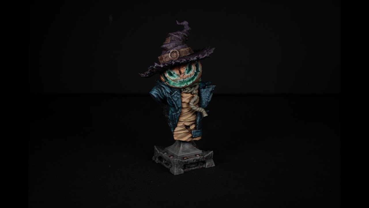 Timelapse: Painting a Halloween bust