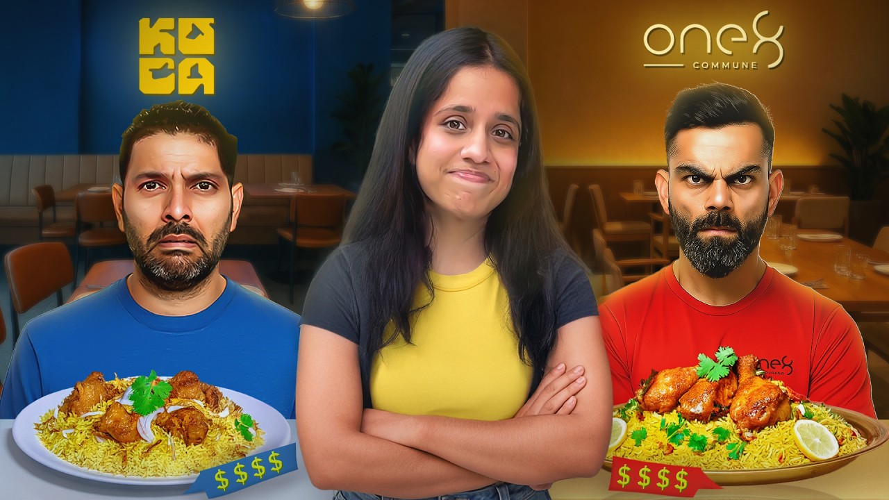 Rs 5000 At Virat Kohli V/S Rs 5000 At Yuvraj Singhs Restaurant 😱😱 *CRAZY* | CELEBRITY FOOD CHALLENGE