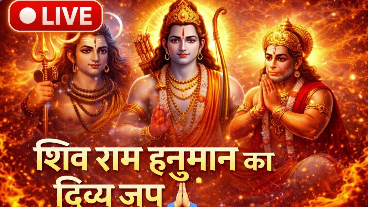 🔴 LIVE | शिव राम हनुमान का दिव्य जप 🙏 | अभी जुड़ें