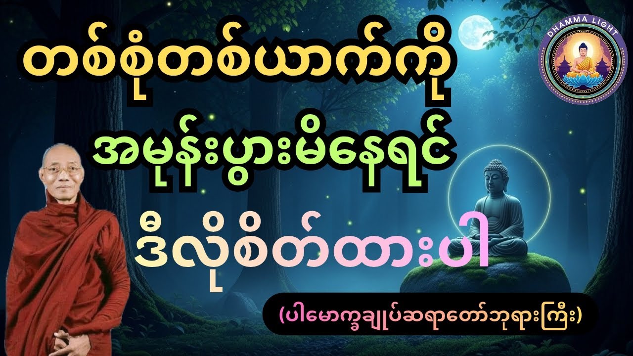 တစ်စုံတစ်ယောက်ကို အမုန်းပွားမိနေရင် ဒီလိုစိတ်ထားပါ(ပါမောက္ခချုပ်ဆရာတော်ဘုရားကြီး)