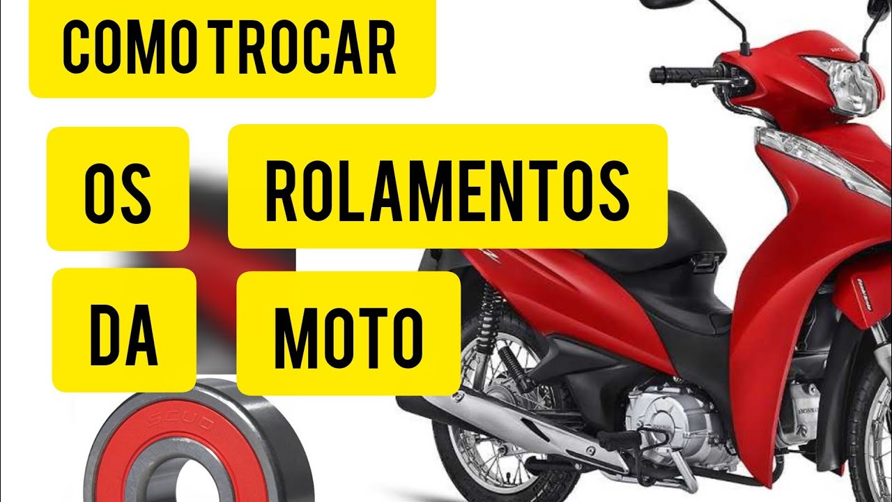 Como trocar os rolamentos da moto em casa, faça você mesmo.