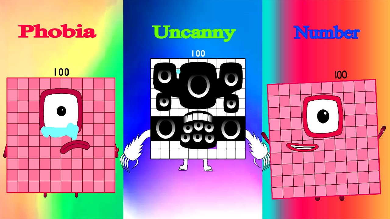 Phobiablocks Vs UncannyBlocks Vs Numberblocks But TENS Remix-2