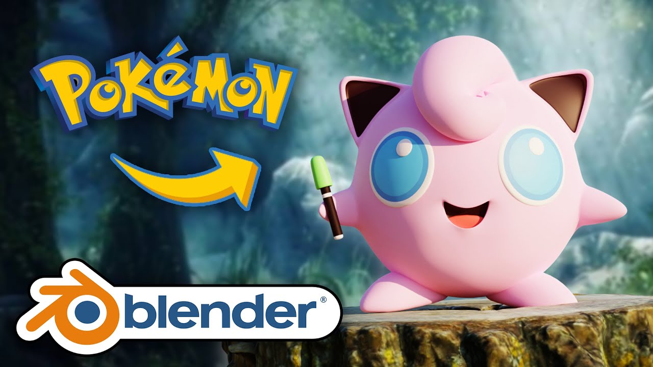 Free Mini-Course for Blender | Pokémon Character!