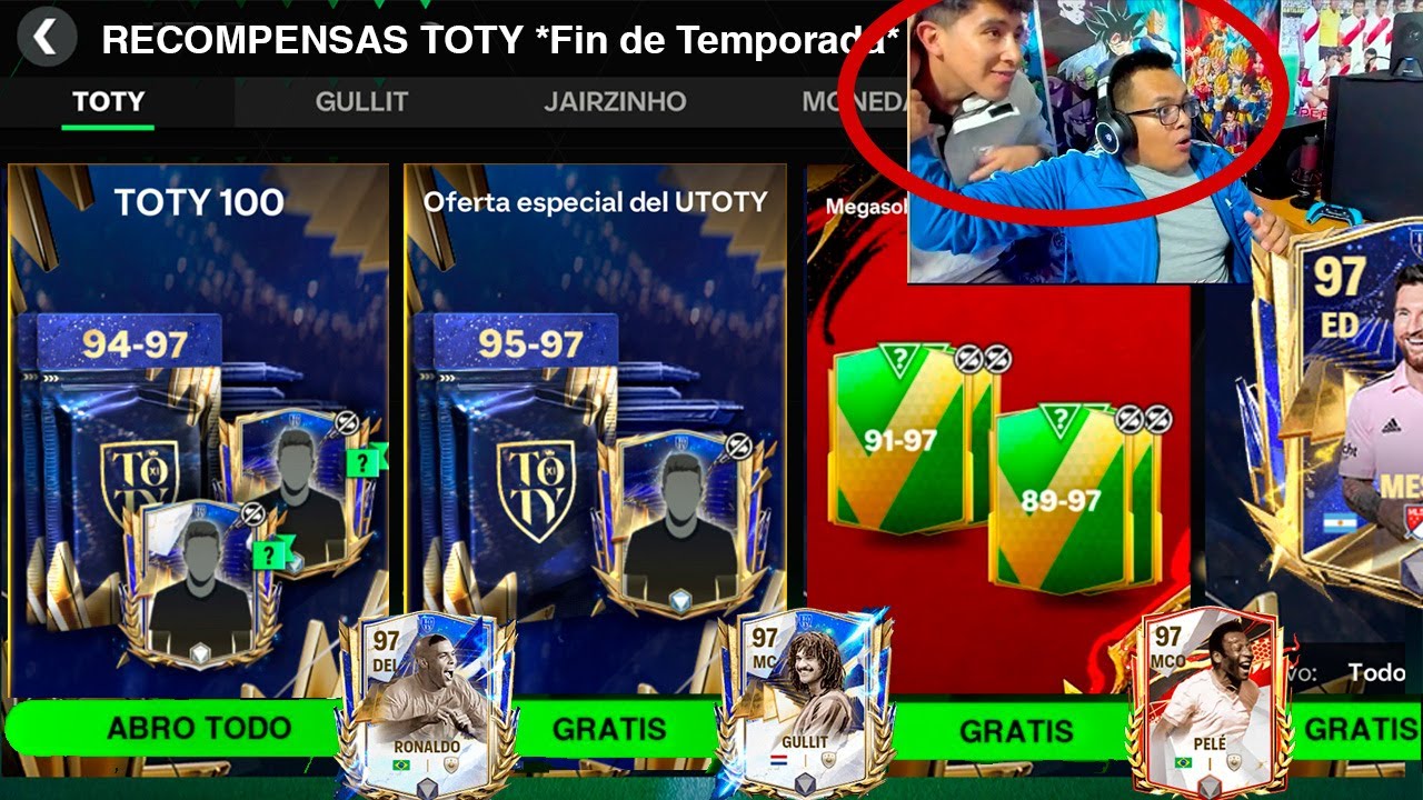 😱 DAN RECOMPENSAS TOTY *Gratis* PARA TODOS en FC 24 MOBILE 🎁 ME SALE UTOTY, RONALDO NAZARIO e ICONOS