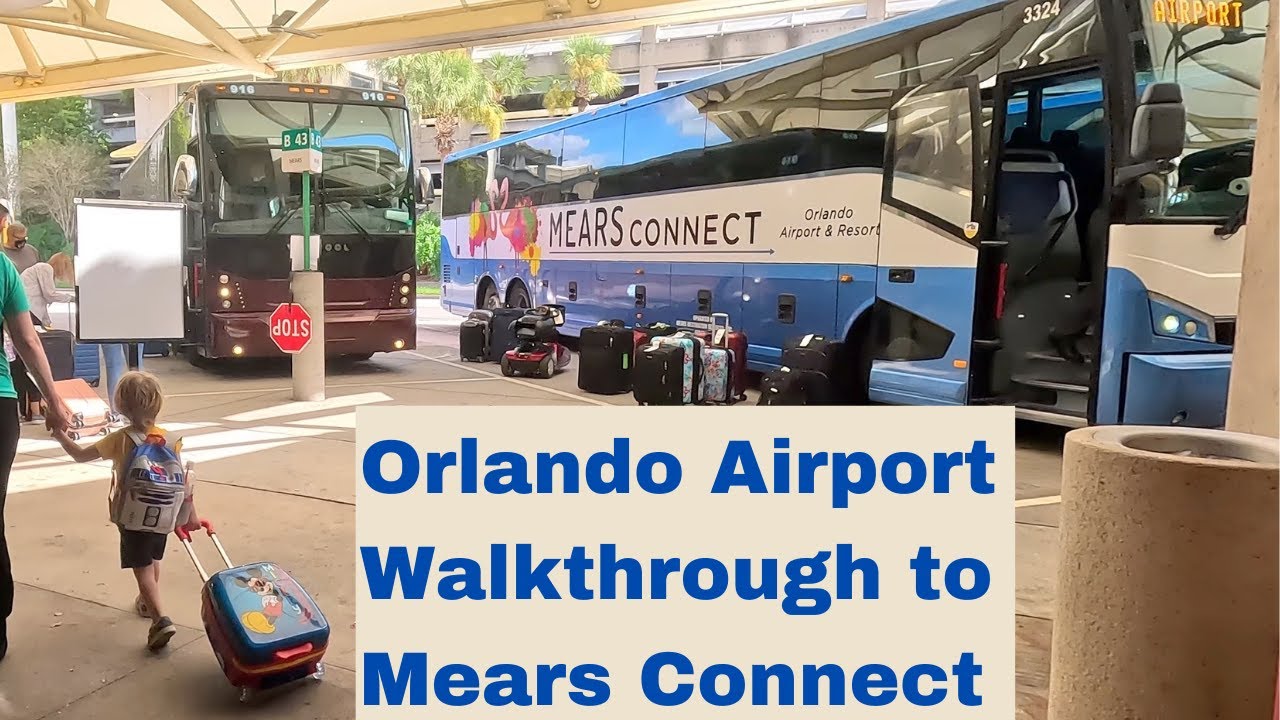 Orlando Airport (MCO) Walkthrough to Mears Connect Going To Disney World