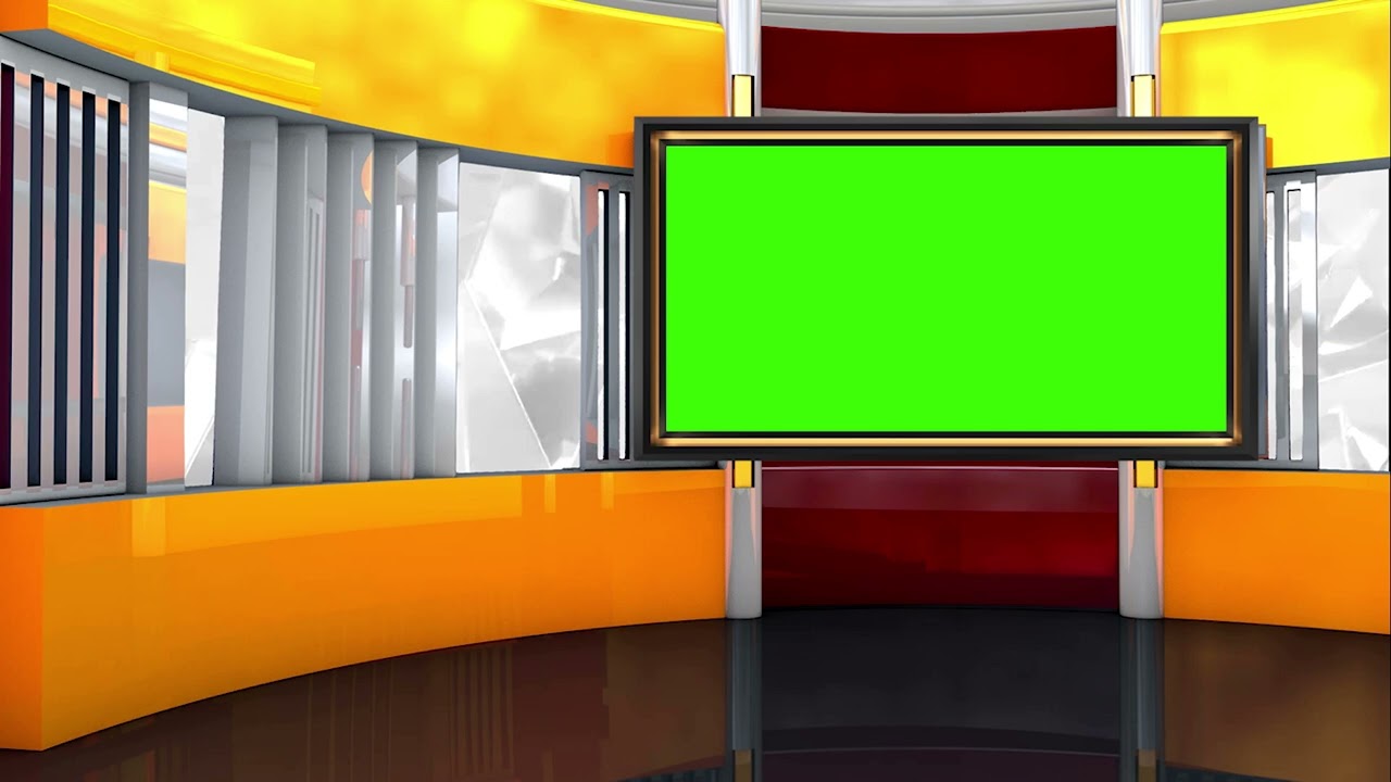 Lates News Studio with Shoulder Green Screen in Ultra High Quality | FREE TO USE | iforEdits