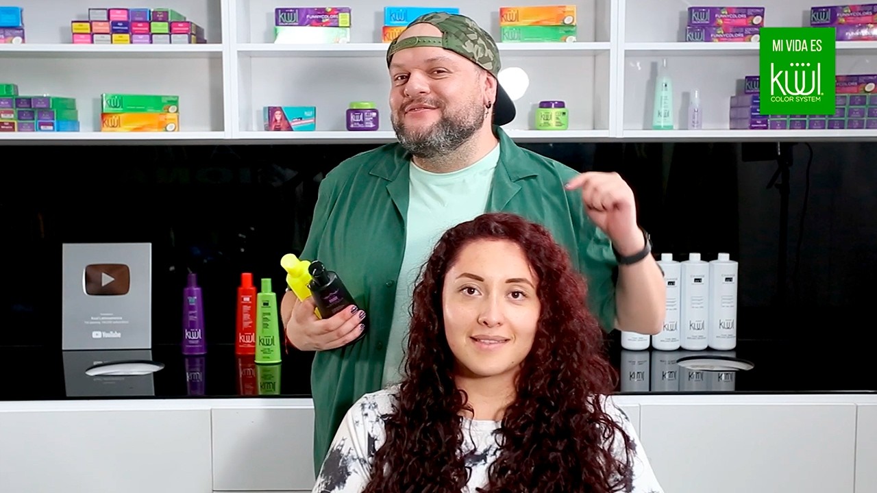 👱‍♀️💜❤️ Renueva tu #Look con Küül con un tono 👉ROJIZO -VIOLETA👈 - #tutorial PASO a PASO.