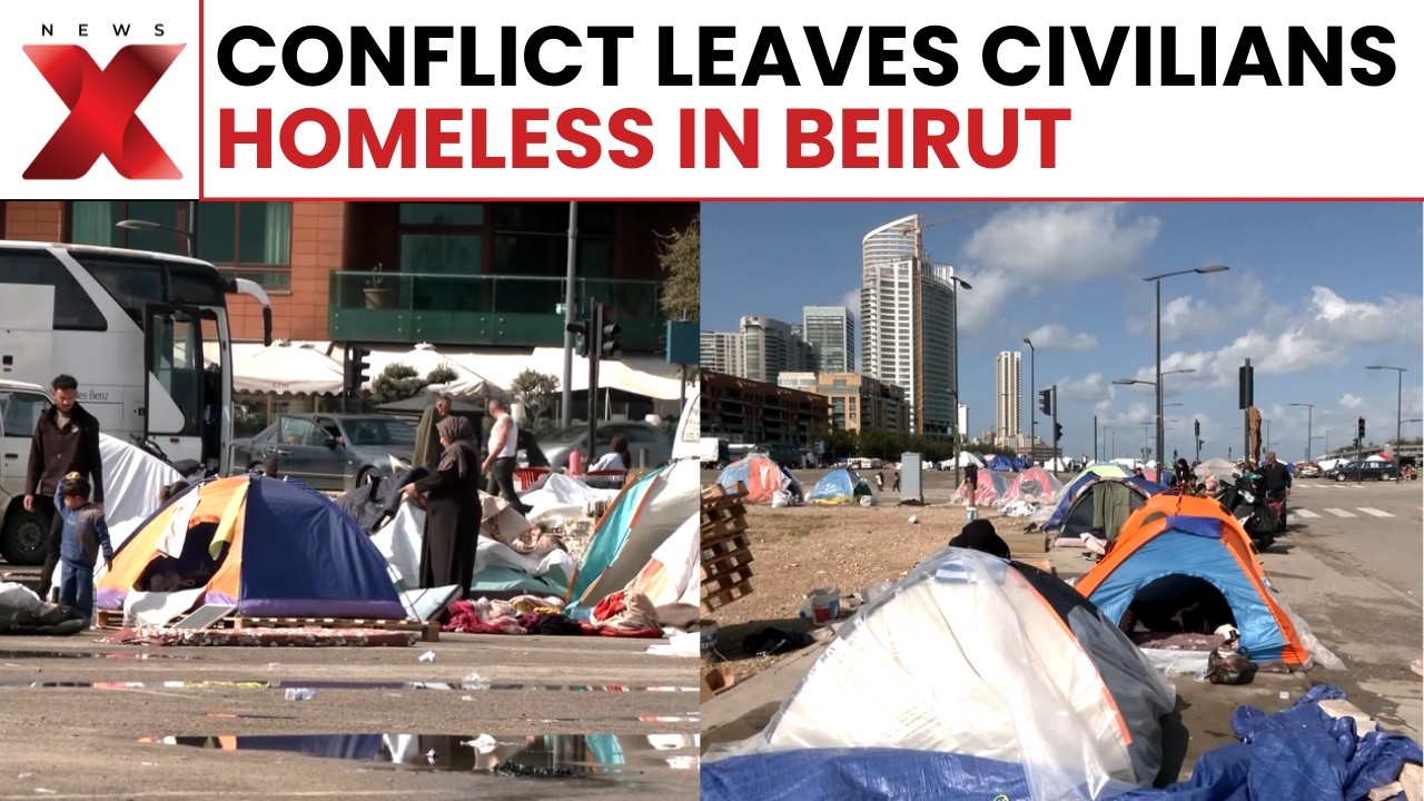 Iran-Israel War: Displaced Families Sleep in Tents in Beirut as Ongoing Conflict Worsens | NewsX