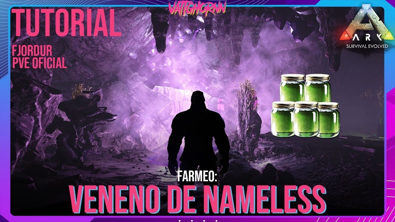 Tutorial: Farmeo Veneno de Nameless / Crianza Rock Drake | Fjordur | Ark PVE Oficial | #Vattghornn