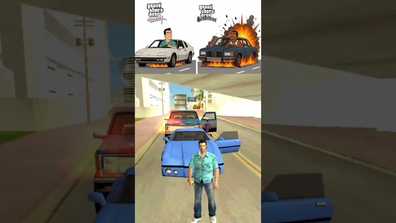 GTA LOGIC #637  - GTA Vice City! #shorts #sanandreas #gtasanandreas