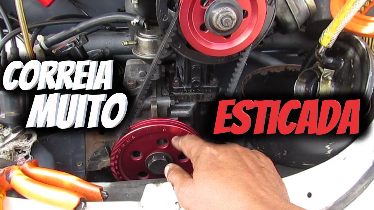 POLIA DE ALUMINIO NO MOTOR DO FUSCA | CORREIA MUITO ESTICADA ESTRAGA O MOTOR? | CANAL BRUTUS79