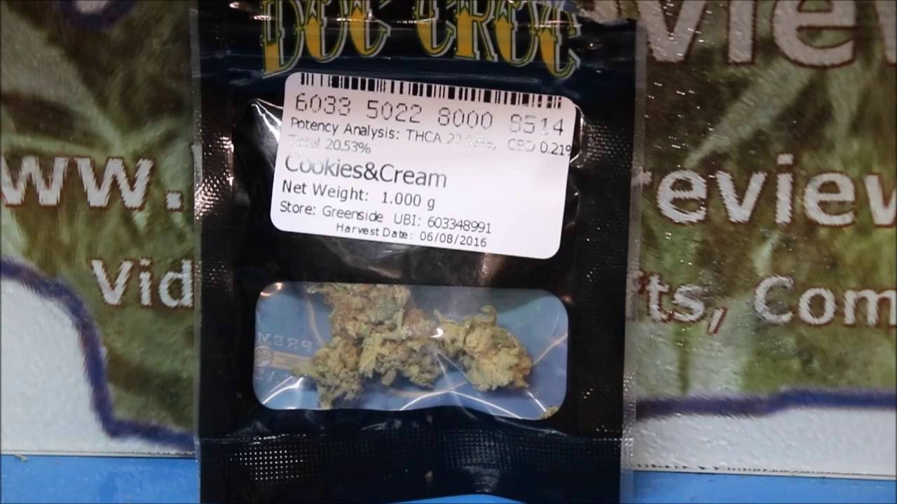 Doc Croc Cookies and Cream Strain Review Legal Weed Review