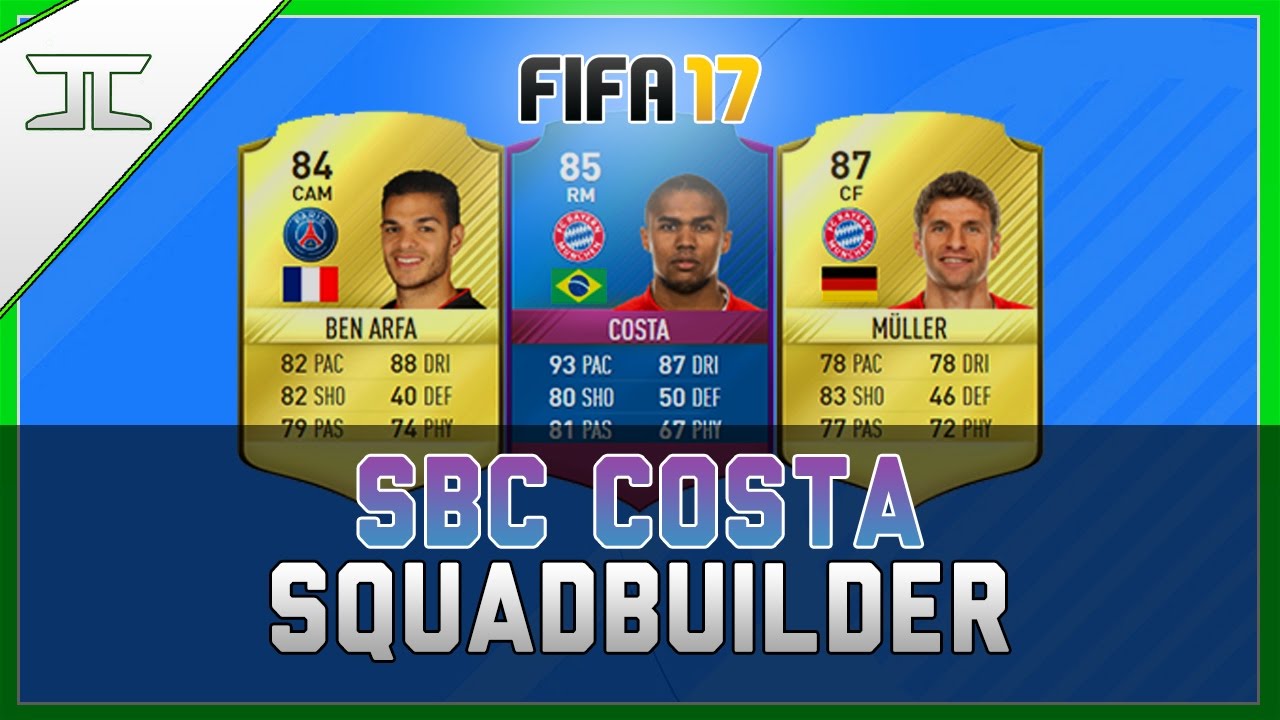 FIFA 17 Hybrid Squad builder! w/ SBC Douglas Costa, Muller & Ben Arfa!
