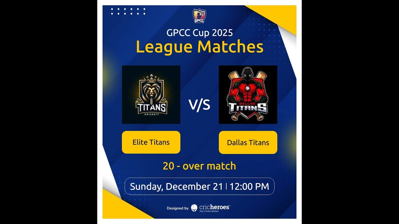 GP 1: Dallas Titans vs Ellite Titans - GPCC Cup 2025
