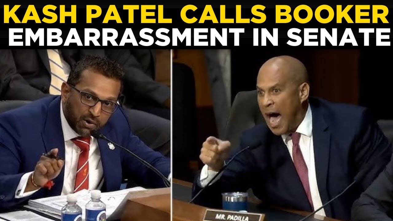 US News Live | Kash Patel Calls Cory Booker 'Embarrassment' In Senate Shouting Match | Epstein Files