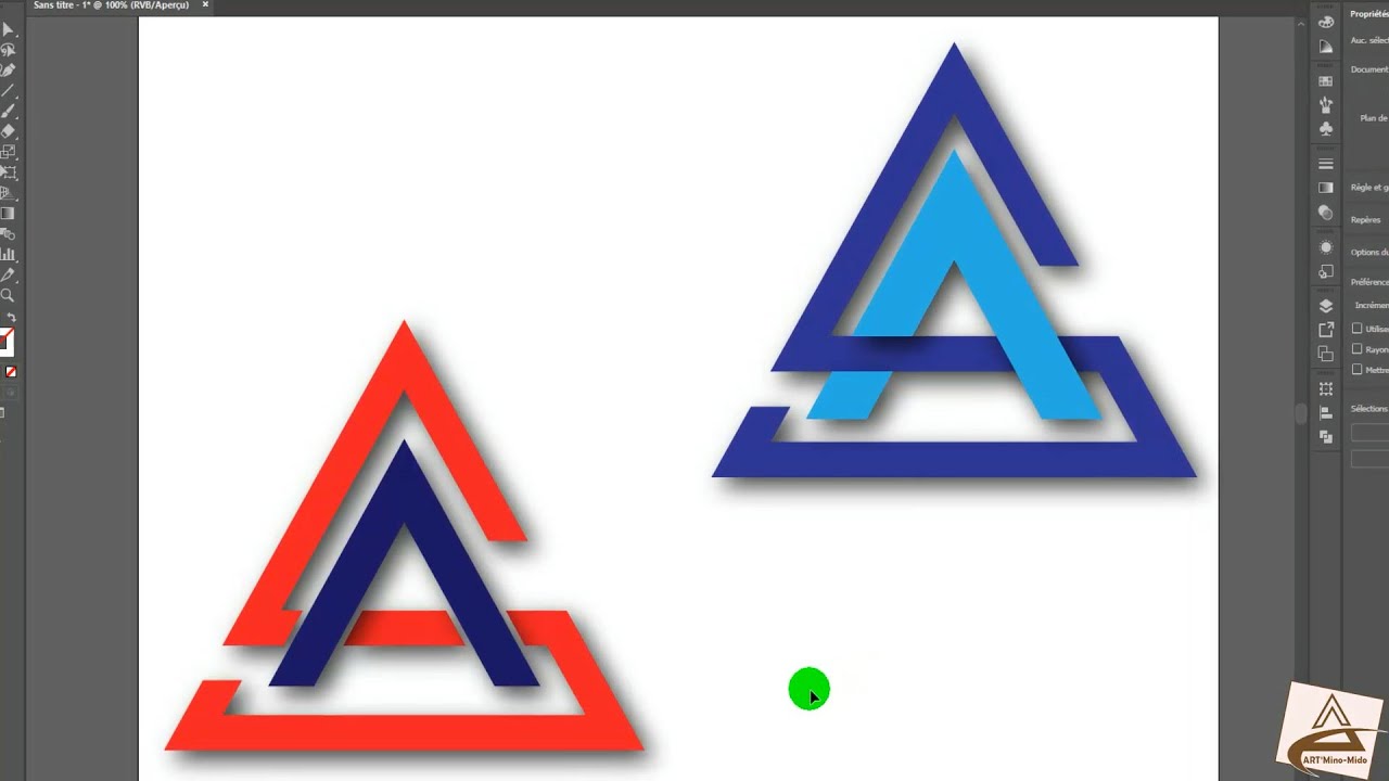 Créer un logo de lettre A de triangle dans Adobe Illustrator