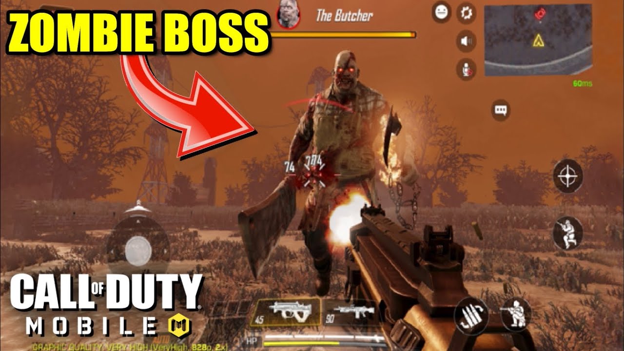 CALL OF DUTY MOBILE : ALL ZOMBIE BOSSES Gameplay (Android) HD