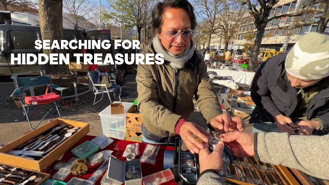 Talking Vintage Watches and Tools with Arafat Kabir at Geneva's Year-Round Plainpalais Flea Market