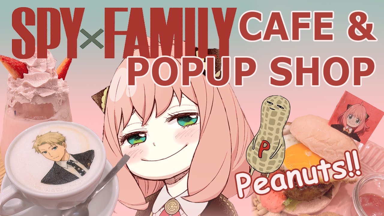 SPY X FAMILY Cafe & Popup Shop - Peanuts, Anya Pancake, Loid Latte! [VTuber in Tokyo Japan Vlog]