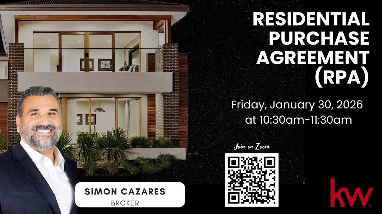 Residential Purchase Agreement (RPA) with Simon Cazares