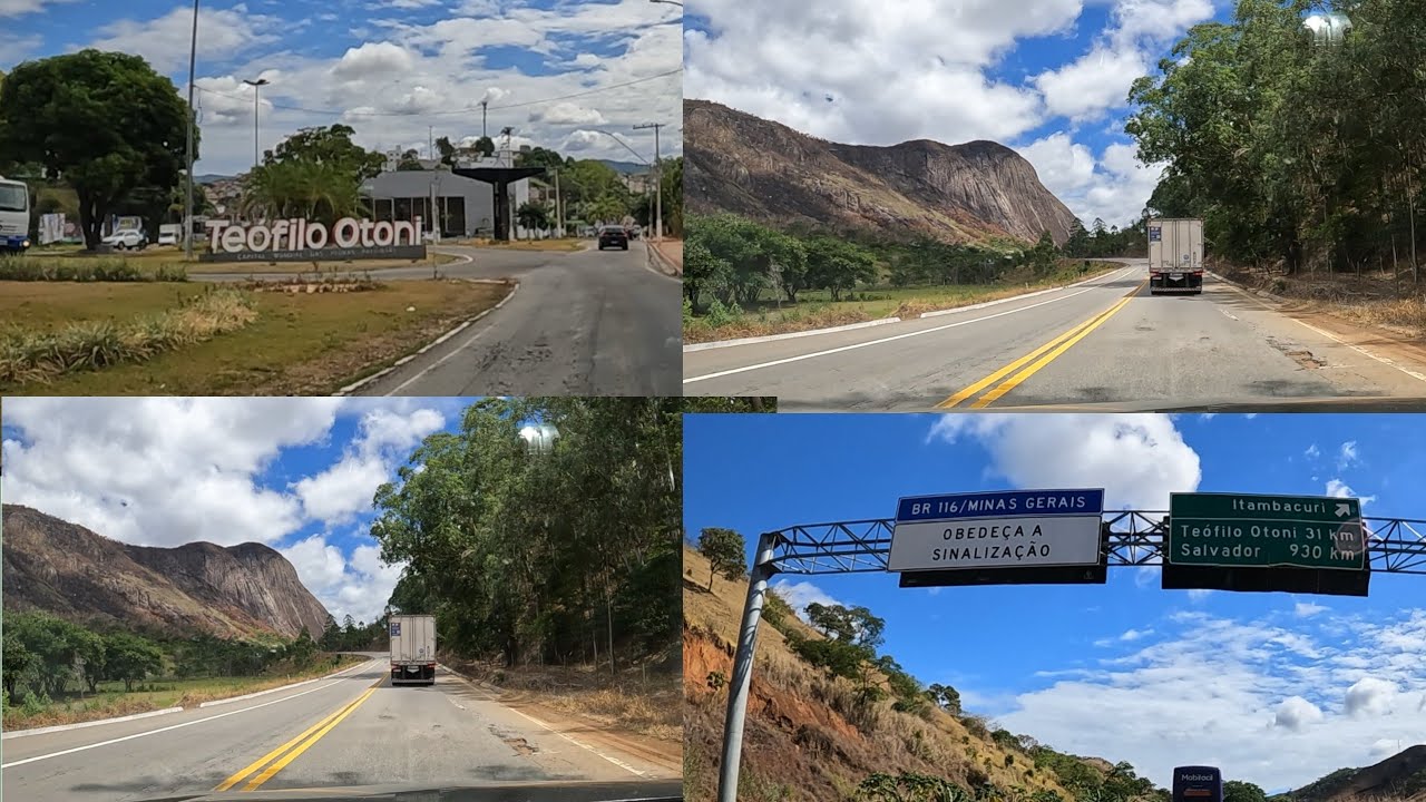 Passando em Teófilo Otoni MG 8° parte viagem de carro para o Nordeste SP X Taquarana AL 2° dia na BR