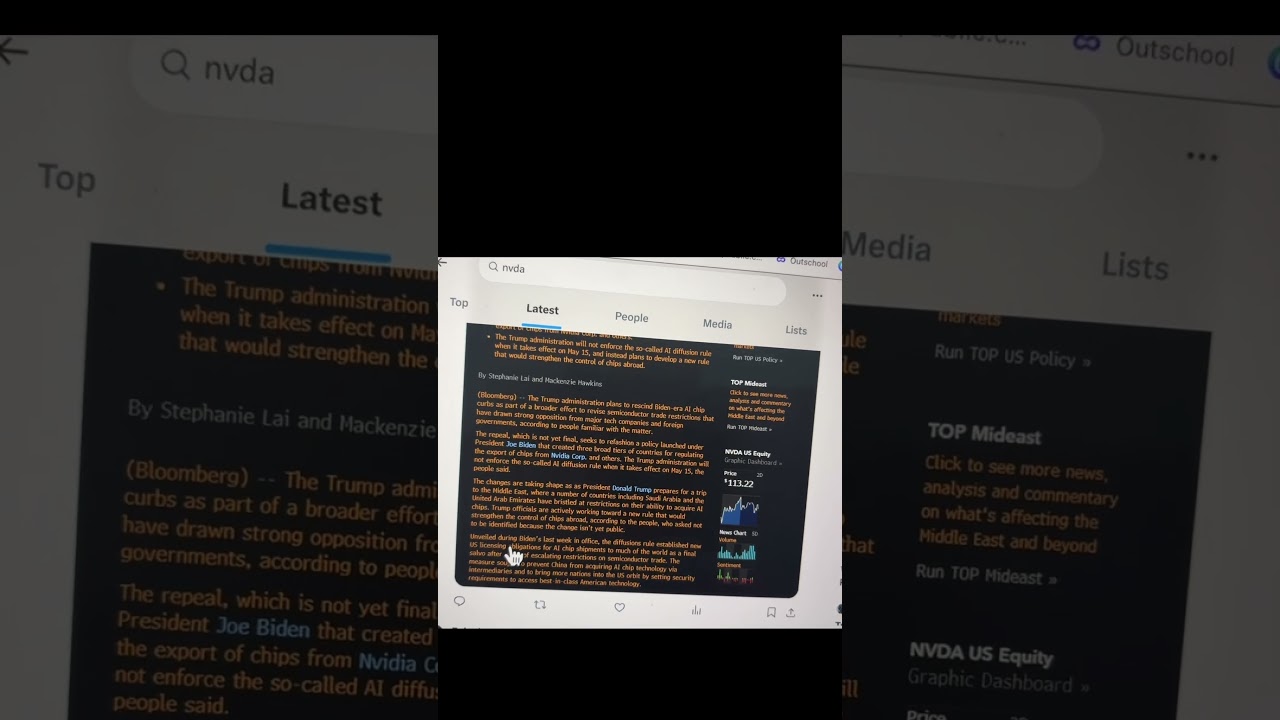 NVDA !!!! Biden era chip policy rescinding before Saudi trip???
