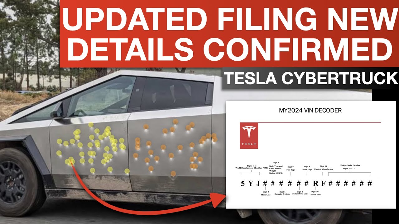 СРОЧНО: Подробности о Tesla Cybertruck появились в новых документах! (Обновлён VIN-декодер!!)