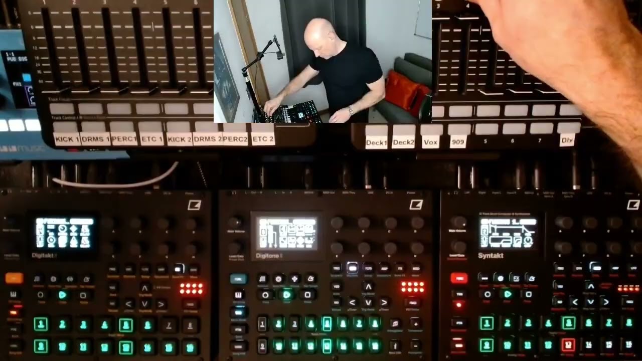 Live DAWless Jam - 'Furious Sunset': Minimal Techno, Elektron Syntakt, Digitakt II, Digitone II