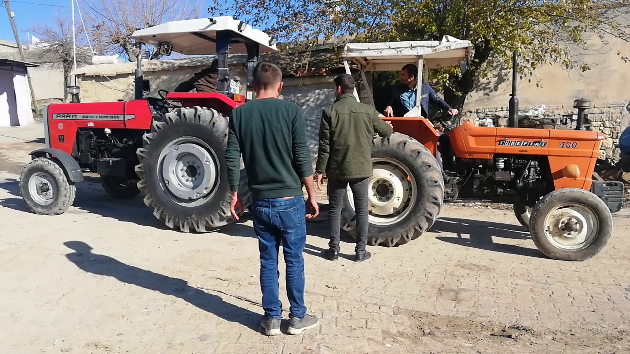Turk fiat 480 massey ferguson 286 G ye karşı