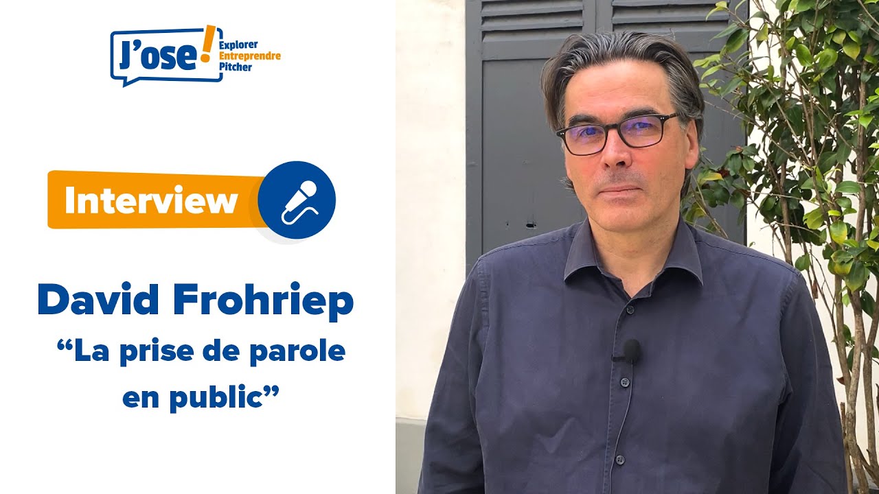 Entretien avec David Frohriep :  la prise de parole en public