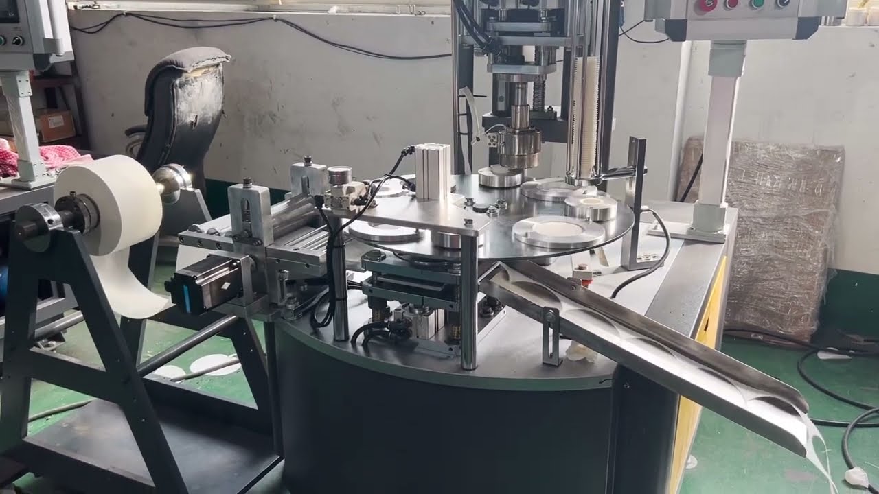 roll feeding Capsules coffee filter cup making machine #capsulescoffeefilter#filtercup#