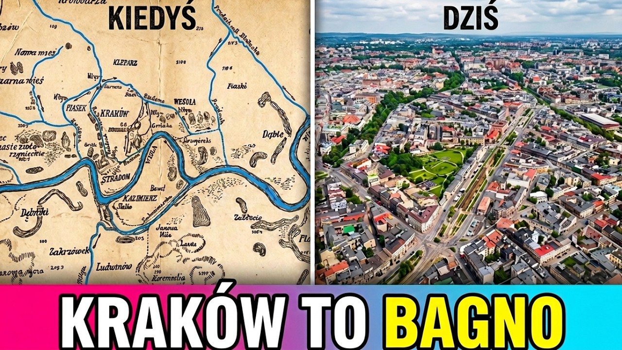 Krak&oacute;w to BAGNO? 🌊 Szokująca historia dawnej Wisły!