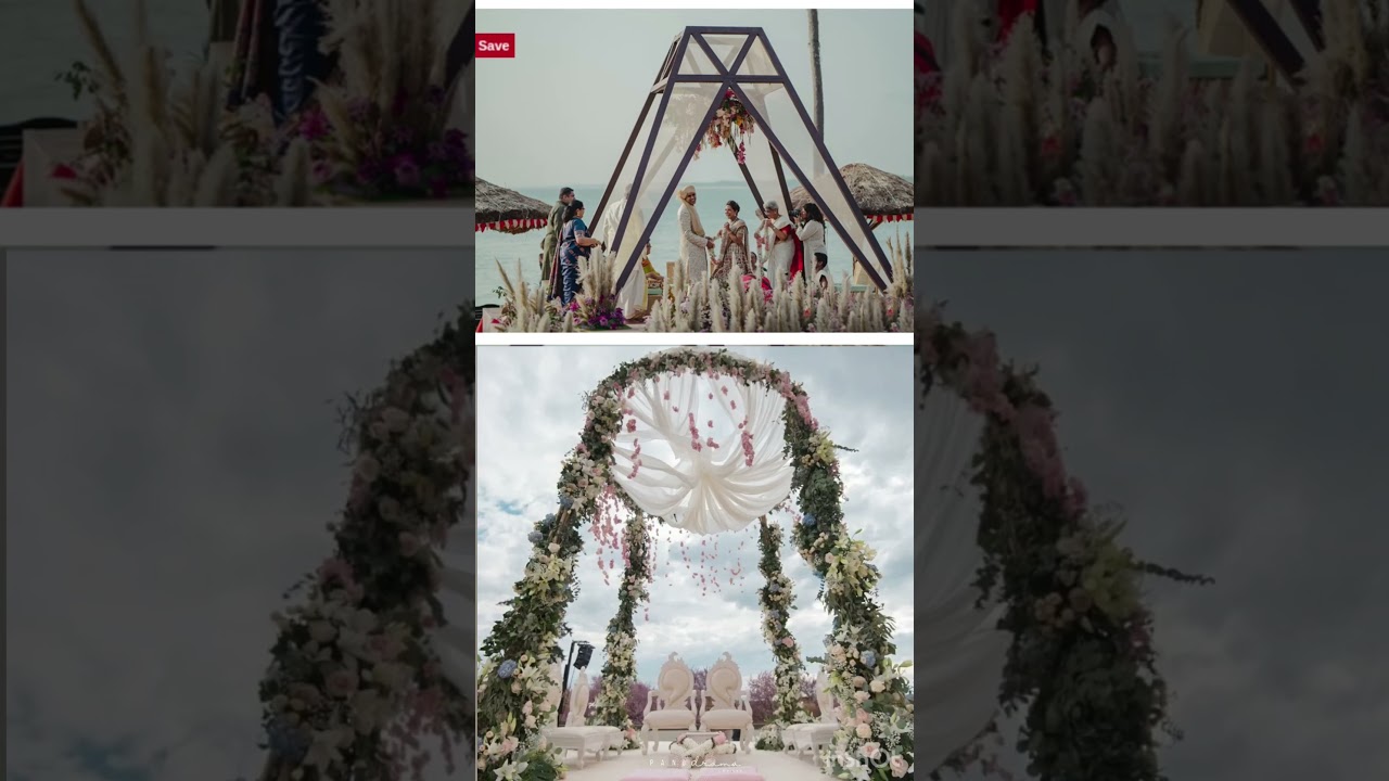 Girls, here&rsquo;s some inspo for your modern mandap #indianwedding #mandapdecor