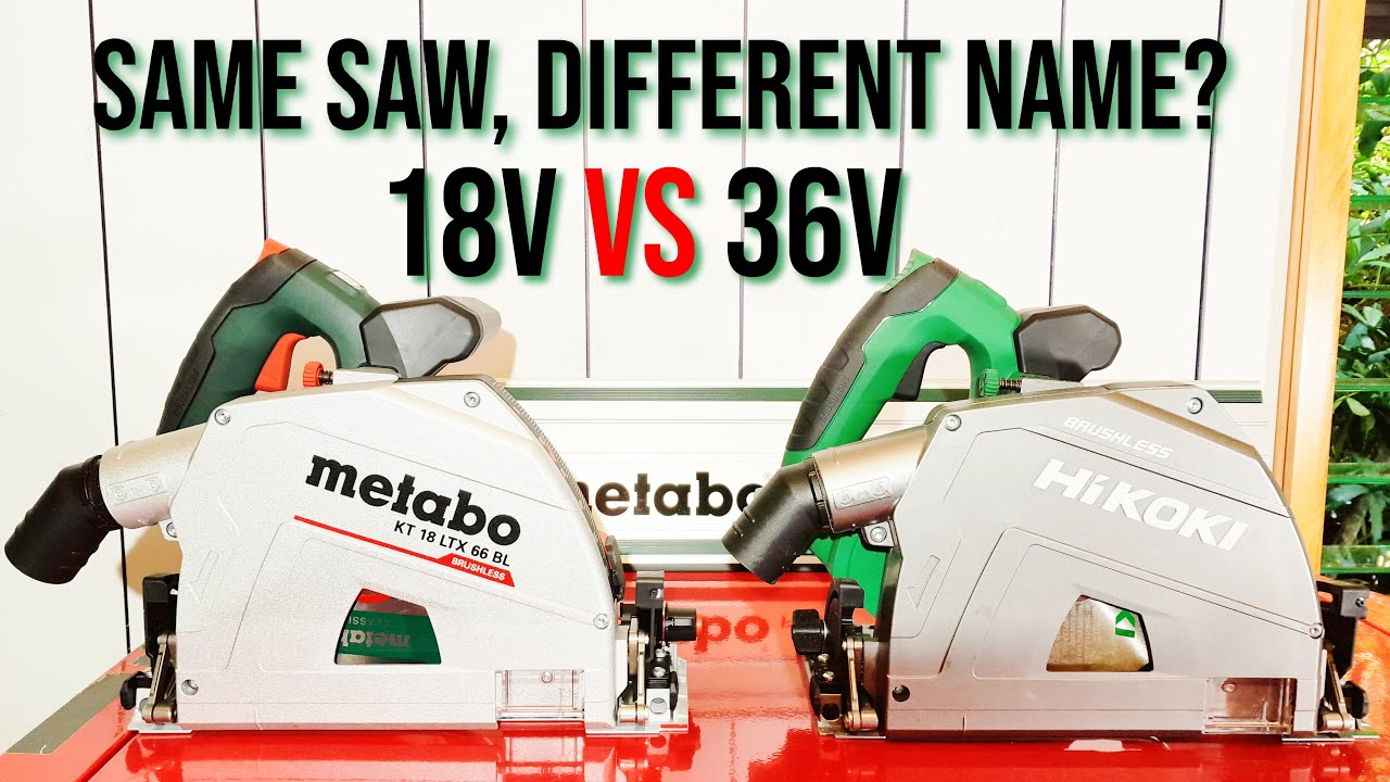 Гусеничная пила HiKOKI против гусеничной пилы Metabo или погружная пила Metabo против погружной п...