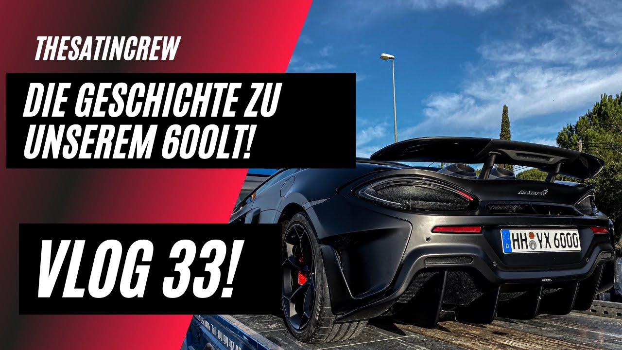 Our McLaren 600LT Spider is being towed away!🏁! Vlog 33! The Satin Crew!