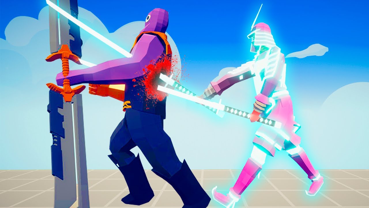 NEW NEON SAMURAI vs BOSS UNITS | TABS Totally Accurate Battle Simulator