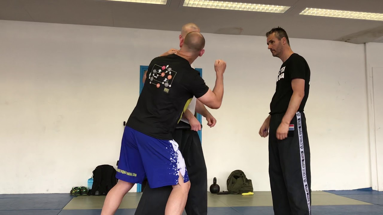 KRAV MAGA VIP Protection, attacker with knife or stick, with Amnon Darsa at Expert Camp, IKMN.