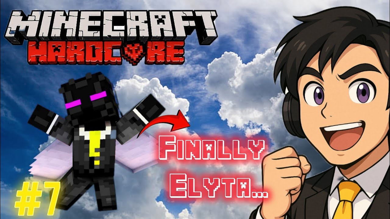 I Finally Got Elytra in Hardcore Minecraft Ep 7