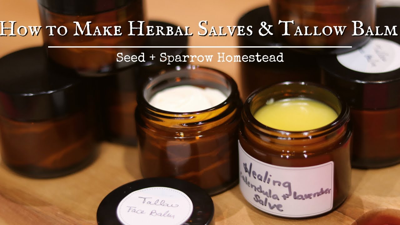 The Homestead Apothecary | How to Make Herbal Salves and Tallow Balm