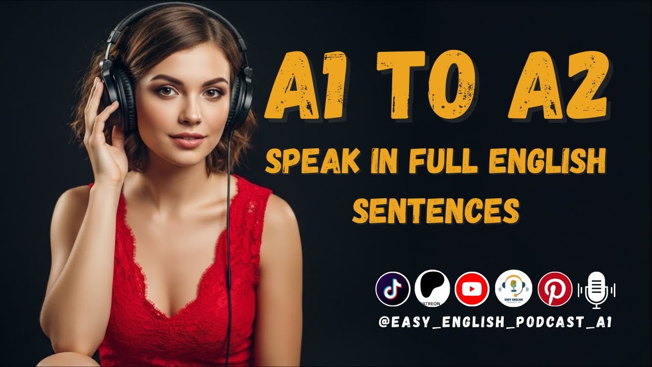ОТ A1 ДО A2: Говорите полными английскими предложениями | Подкаст Easy English A1 🎙️