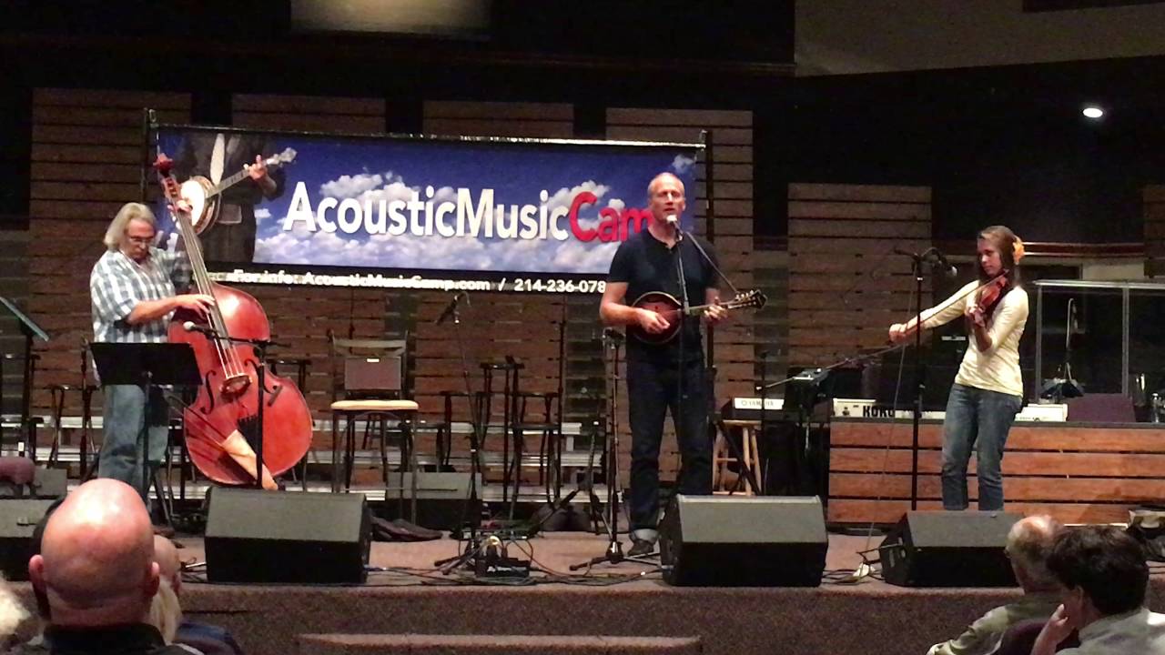 Hailey Sandoz with Paul Glass & Irl Hees at Acoustic Music Camp