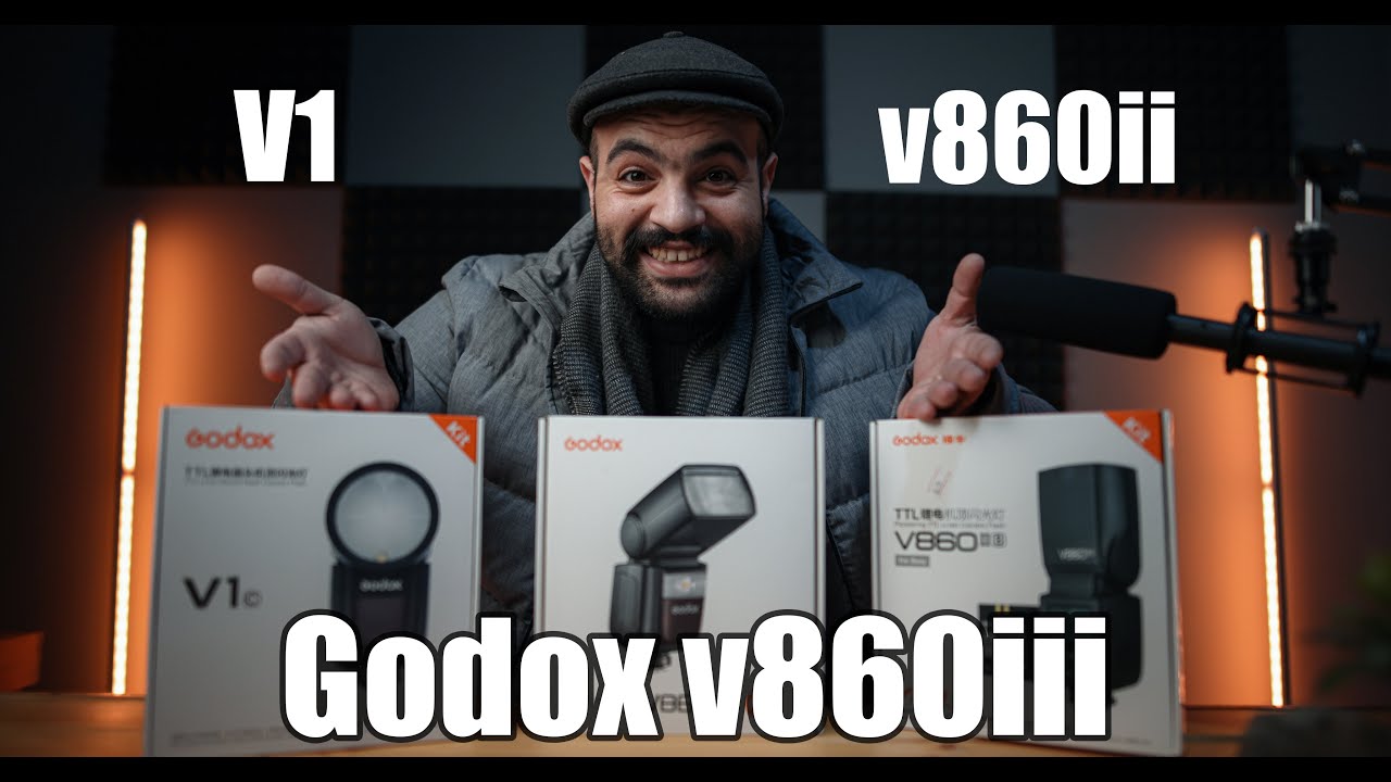 godox v860iii مراجعه واستعراض و مقارنة مع godox v860ii & V1