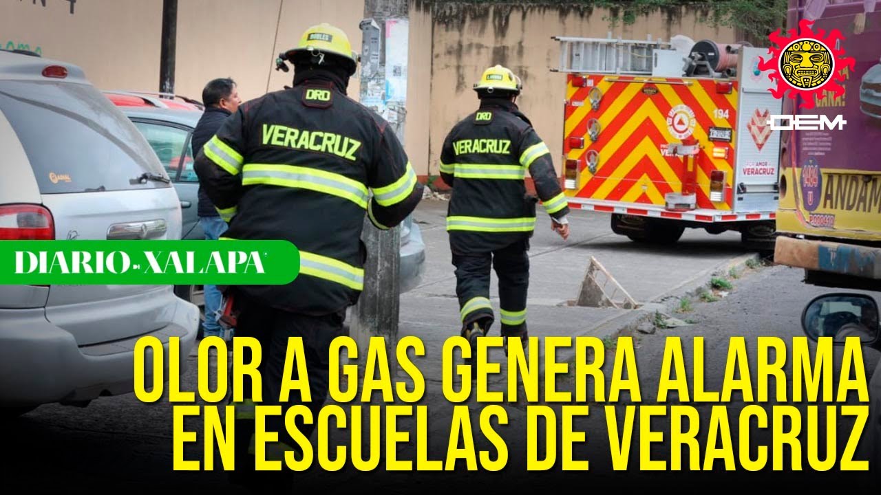 Olor a gas moviliza a cuerpos de emergencia y genera alarma en secundaria de Veracruz