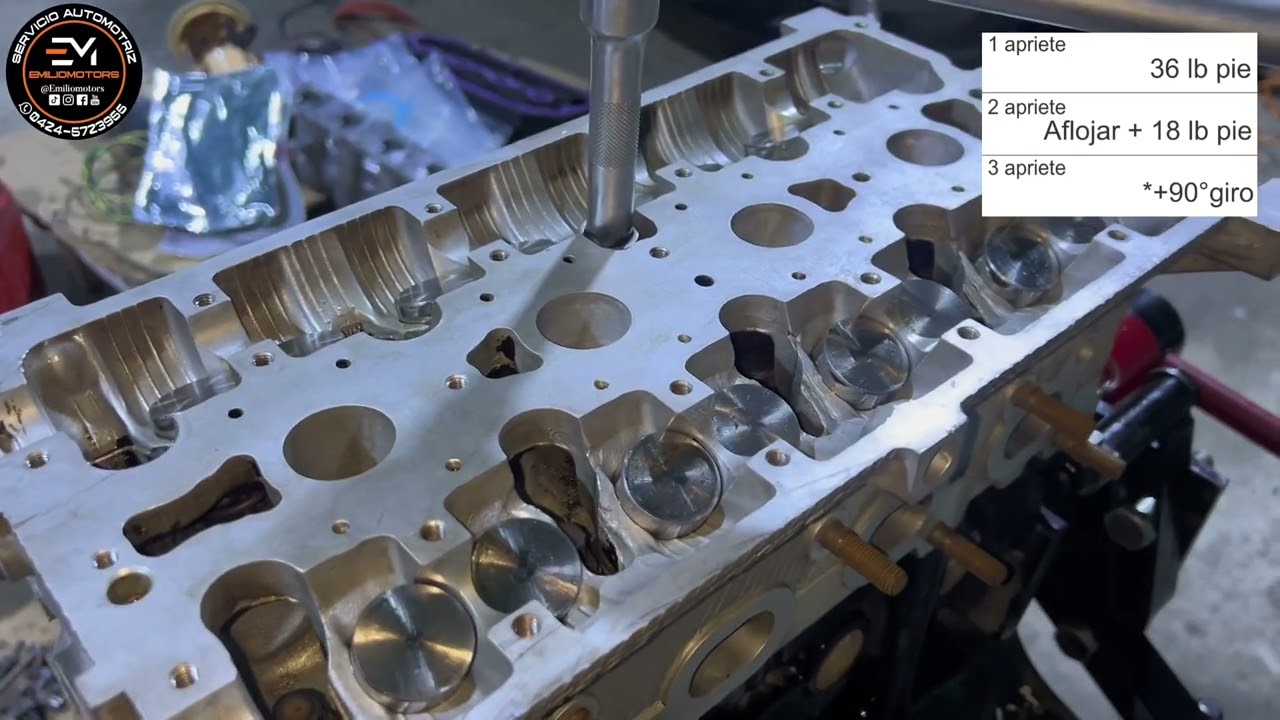 TORQUE/APRIETE DE CULATA DEL KIA RIO STYLUS 1.5 MOTOR A5D @EMILIOMOTORS