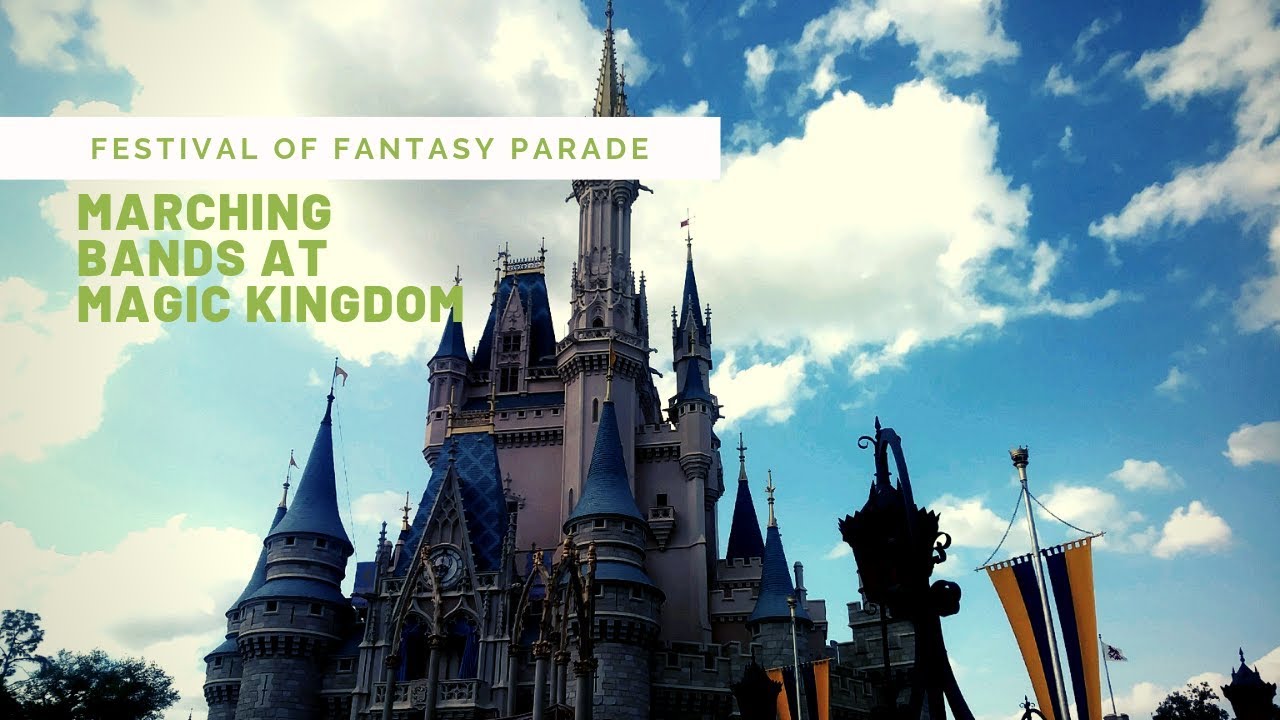 DISNEY’S FESTIVAL OF FANTASY PARADE WITH MARCHING BANDS #mickey #waltdisney#MARCHINGBAND
